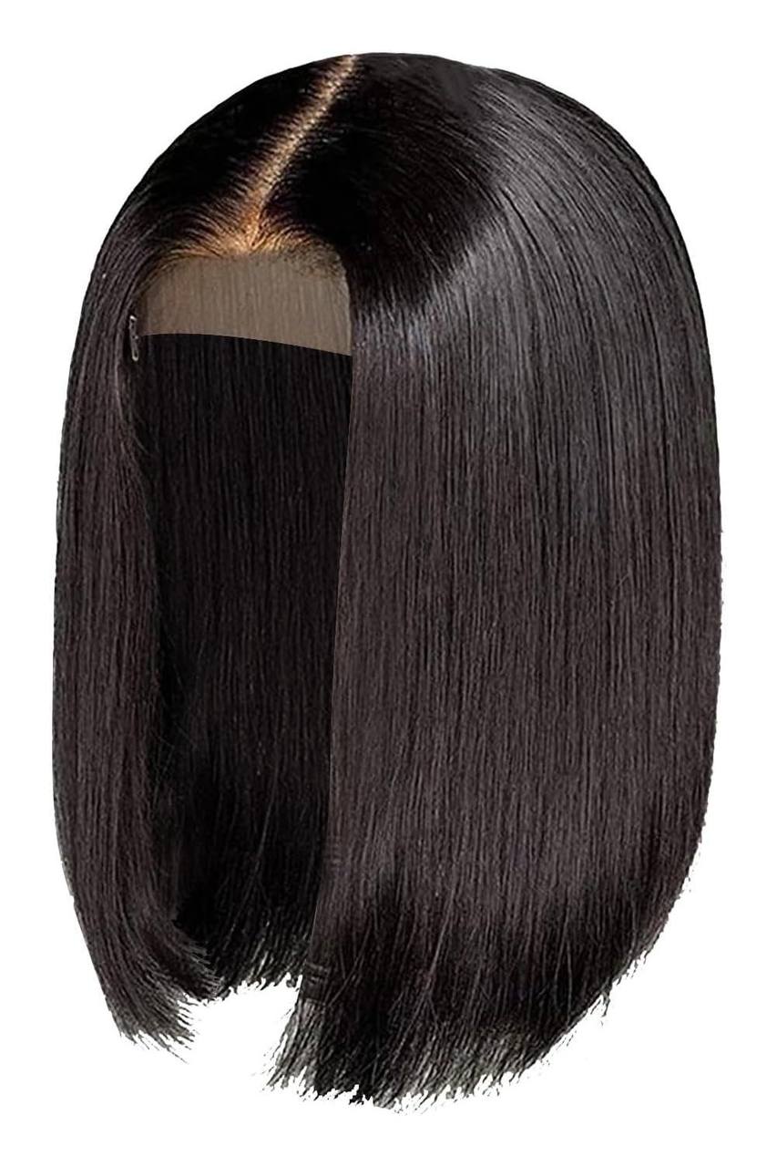 Luxury Silky Straight Black Lace Front Wig
